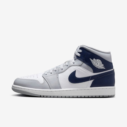 Jordan 1 Mid Wolf Grey Midnight Navy