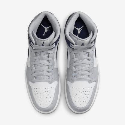 Jordan 1 Mid Wolf Grey Midnight Navy