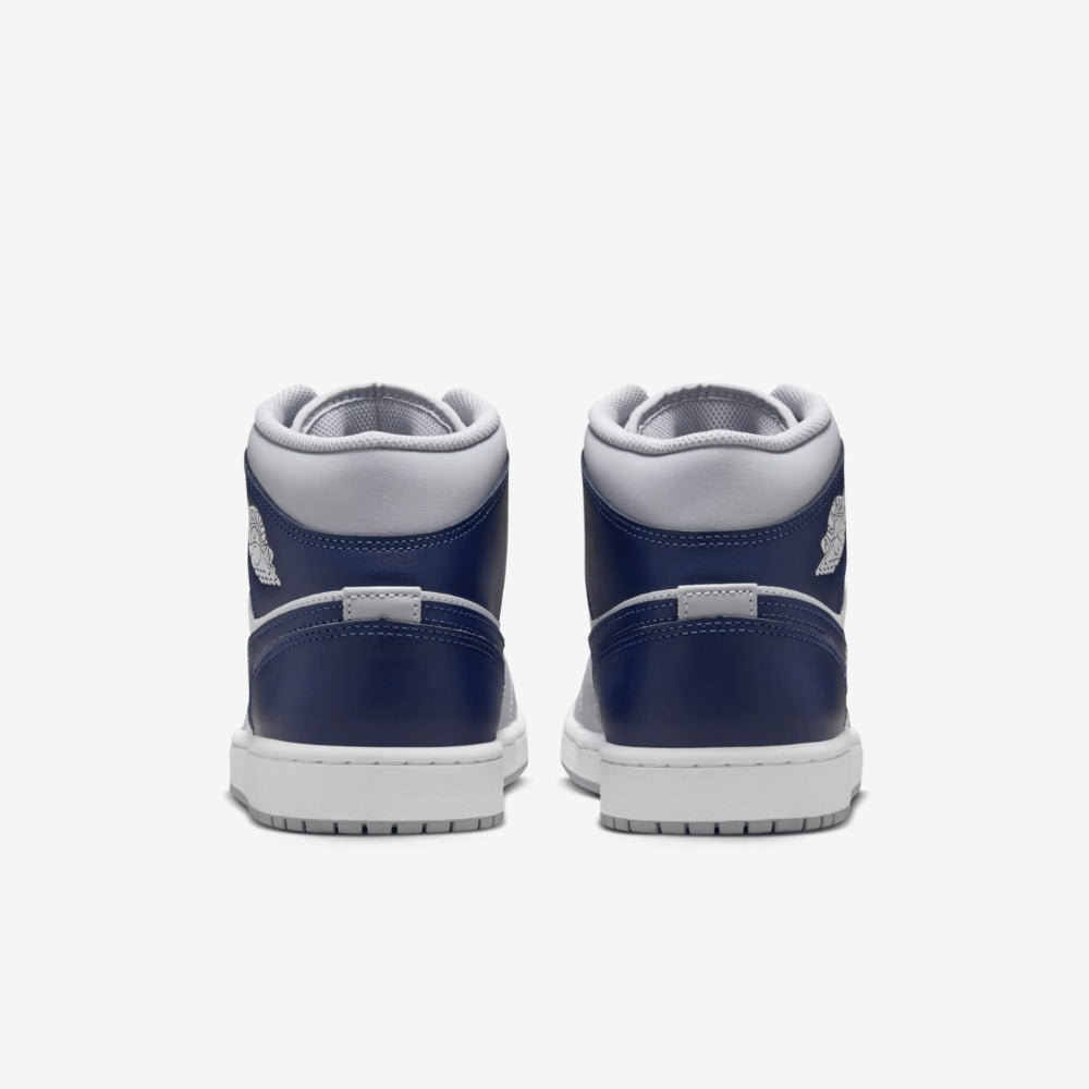 Jordan 1 Mid Wolf Grey Midnight Navy