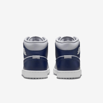 Jordan 1 Mid Wolf Grey Midnight Navy