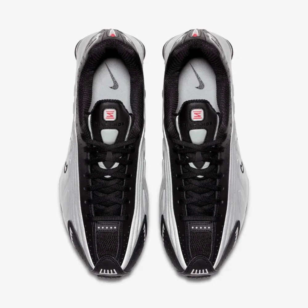 Nike Shox R4 Negro Plata Metalizado