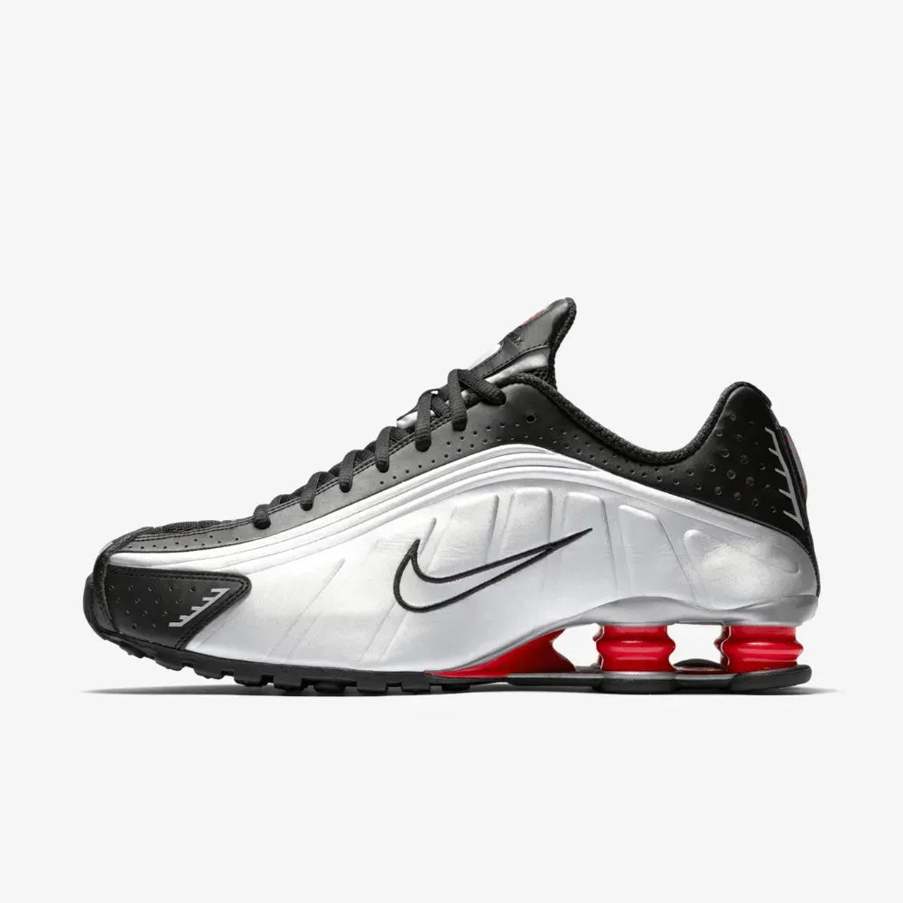 Nike Shox R4 Negro Plata Metalizado